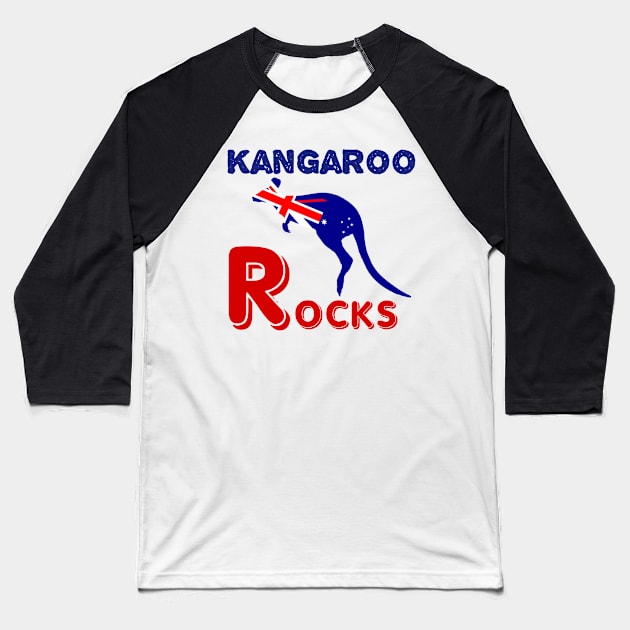 Kangaroo Baseball T-Shirt by Sen International